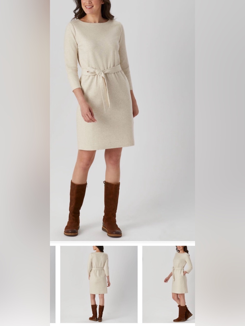 Duluth Ponte Pro Knit 3/4 Sleeve Dress